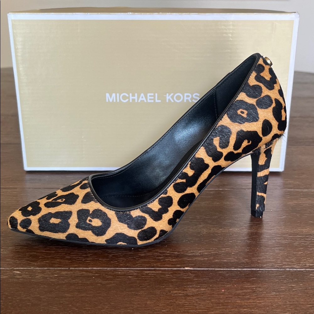 Michael Kors Keke Leopard Print Pumps